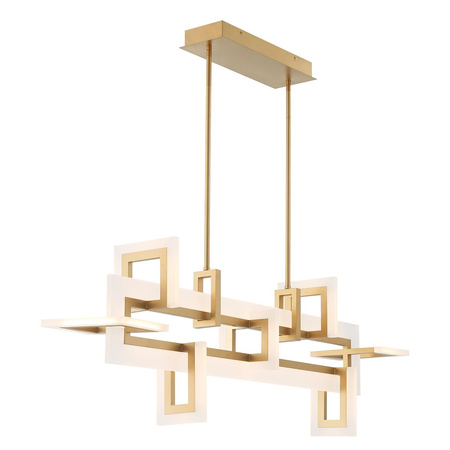 Średnia lampa wyspowa Inizio - Szczotkowane złoto (QN-INIZIO-LP-M-BG) - Quintiesse