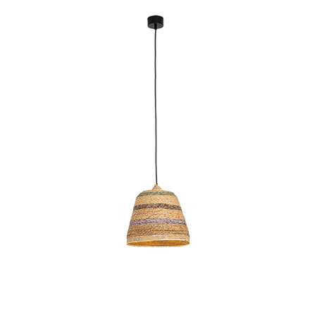 PENDANT LAMP NATURAL BRAIDED WHEAT 1XE27 (22164 Zambelis) - Zambelis