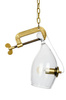 Lampa wisząca VICE mosiądz (MD10961-1S.BRASS) - King Home