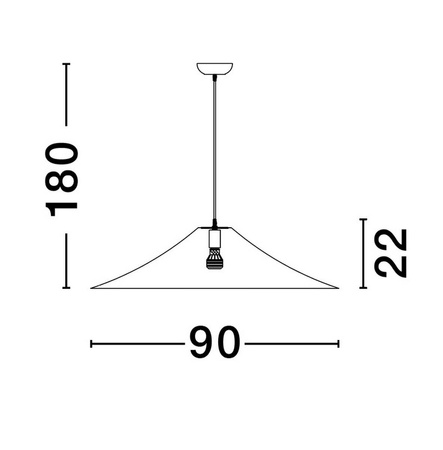 Jedwabna lampa wisząca CHANCAY (LE44600) - Luces Exclusivas