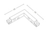 ADAPTOR L 95X95X17mm WHITE (20104-W Zambelis) - Zambelis