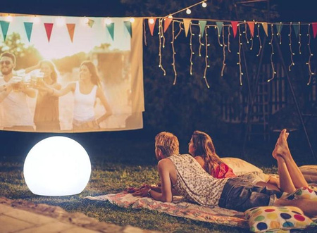 NEW GARDEN lampa ogrodowa BULY 30 CABLE biała (LUMBL030OFNW) - New Garden