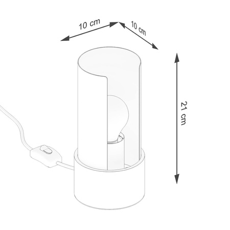 Lampa biurkowa FLASH biała (SL.1675) - Sollux Lighting