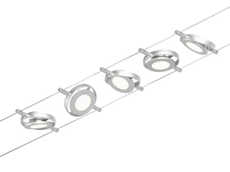 System linkowy RoundMac chrom matowy/Chrom max. 5x4,5W bez lampki DC (PL94414) - PAULMANN