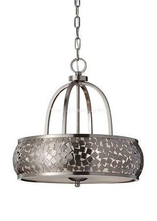 Lampa wisząca ZARA kol. STALOWY (FE/ZARA4) - Feiss- Elstead Lighting - żyrandol