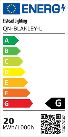 Duży kinkiet Blakley z alabastrowym kloszem Matowa czerń (QN-BLAKLEY-L-BK) - Quintiesse
