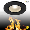 KAMUELA ECO LED ognioodporna sufitowa, do wbudowania, czarna, 3000K, 38°, ściem., IP65