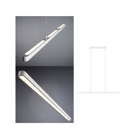 Lento wisząca lampa ściemn LED Biała/Alu (PL79901) - PAULMANN