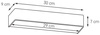 Kinkiet LED FLAT czarny (20301102) - KASPA