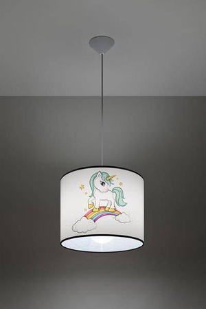 Lampa wisząca do pokoju dziecka bajkowy wzór JEDNOROŻEC 30 (SL.1412) - Sollux Lighting