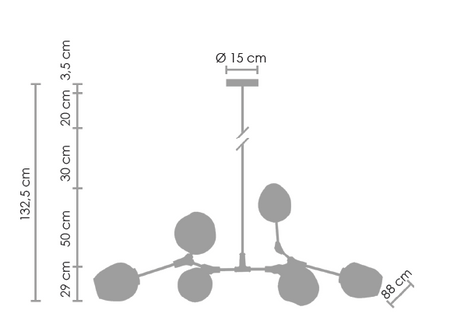 Lampa wisząca MODERN ORCHID-6 (ST-1232-6 TRANSPARENT) - Step into Design