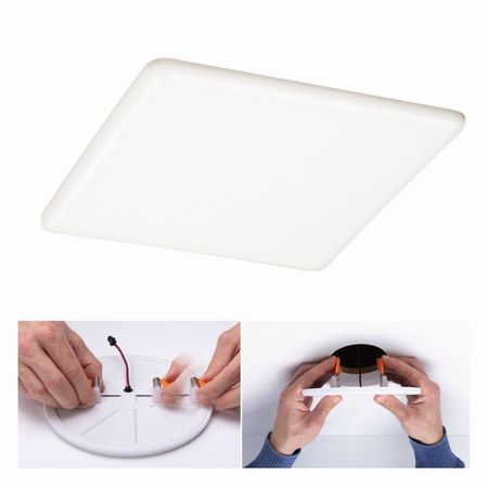 Veluna VariFit Panel LED IP44 22W 4000K 3-st ściemniane 215x215mm Tworzywo sztuczne (PL93066) - PAULMANN