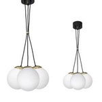 Lampa wisząca SPARTA BLACK / GOLD 3xE14 (MLP6499) - Milagro