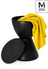 MODESTO stołek TAMBURO czarny - polipropylen (PP612.BLACK) - Modesto Design