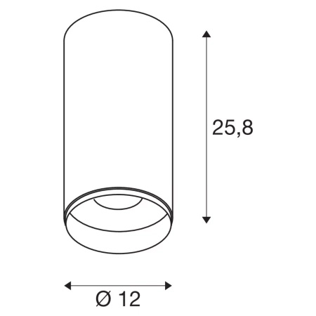 NUMINOS® DALI XL, oprawa sufitowa natynkowa biała/czarna 36 W 4000 K 60° (1005776) - SLV