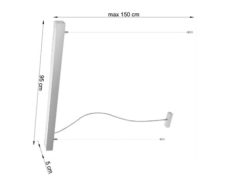 Lampa wisząca PINNE 90 szara 3000K (TH.049) - Thoro Lighting