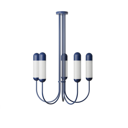 FUNSUI B granatowy żyrandol w rozmiarze S (FNB51313R02) - Ummo