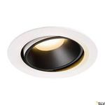NUMINOS® MOVE DL XL, wewnętrzna oprawa sufitowa wpuszczana LED, biała/czarna, 2700 K 20° obrotowa i pochylana (1003709) - SLV