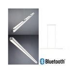 Lampa wisząca LED Smart Home Bluetooth Lento Tunable biała 1800lm 43W matowy chrom ściemnialna (PL79903) - PAULMANN