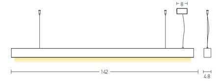 PENDANT LED LIGHT 45W BRONZE (22210 Zambelis) - Zambelis