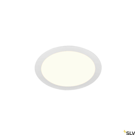 SENSER 24 DL, wewnętrzna oprawa sufitowa wpuszczana LED, okrągła, biała, 4000 K (1004696) - SLV