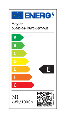 Lampa wpuszczana Alfa LED (DL043-02-15W3K-SQ-WB) - Maytoni