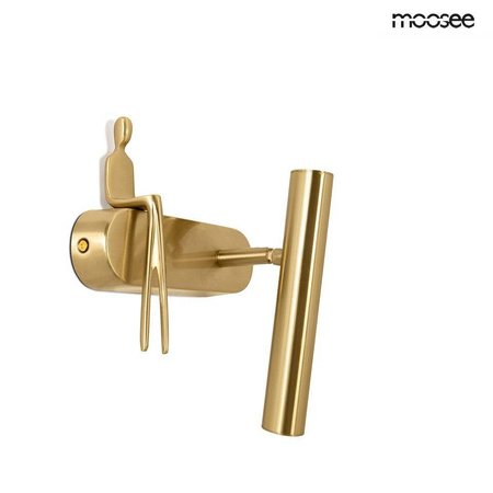 MOOSEE lampa ścienna BOY TUBE R złota (MSE1501100479) - Moosee