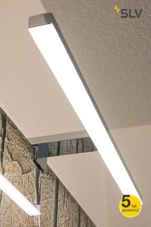 DORISA LED lampa lustro, długi, chrom, 4000K, IP44
