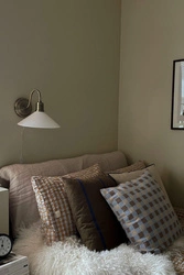 Kinkiet ze szklanym kloszem Vela Antique Brass/ Shiny White (108865) Markslojd