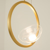 PENDANT LED LIGHT 7W 3000K ALUMINIUM-GLASS GOLD (23028 Zambelis) - Zambelis