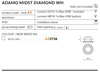 Lampa wpuszczana ADAMO MIDST DIAMOND white (AZ2738) - AZZARDO