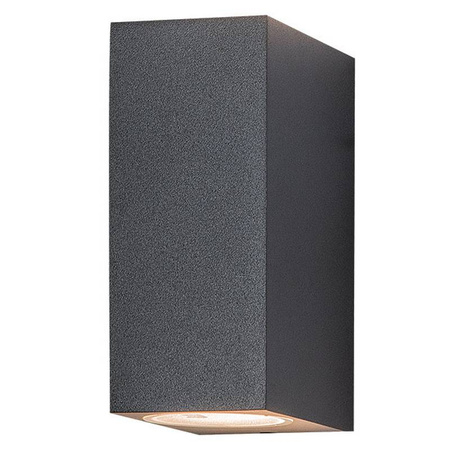 OUTDOOR WALL LIGHT 2XGU10 GRAPHITE (E124 Zambelis) - Zambelis
