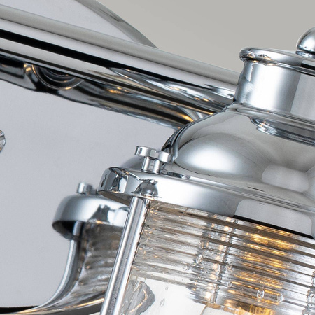 Kinkiet Ashlandbay - 2 źródła światła - Polerowany chrom (QN-ASHLANDBAY2-PC-BATH) - Quintiesse