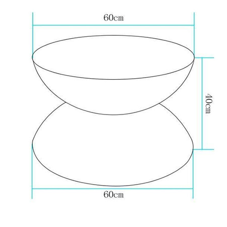 Stolik ogrodowy PARTY LED RGBW 16 kolorów 60 cm (ES-TB017) - Step into Design