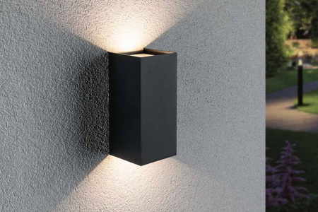 Oprawa elewacyjna FLAME LED 2X6W 2X540lm 3000K IP44 230V antracyt (PL94325) - PAULMANN
