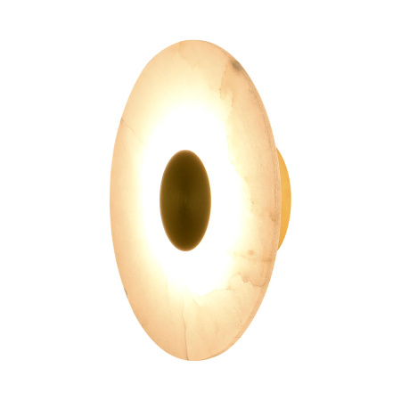 Marmurowy Kinkiet Dalinia 1xLED złoty (WL0114) - Yaskr