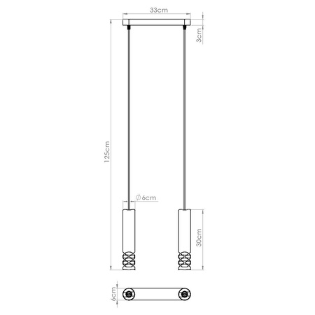 Lampa wisząca LIRO 2 biały (SL.1692) - Sollux Lighting