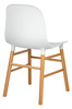Krzesło IKAR białe - polipropylen, drewno bukowe (DC-1662) - King Home