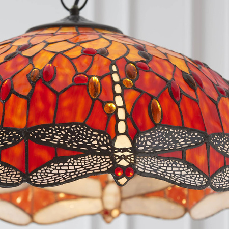 Lampa Wisząca Dragonfly flame (64082) Tiffany