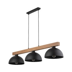 Lampa wisząca OSLO czarna 3 PŁ  (4710) - TK Lighting