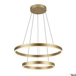 ONE DOUBLE PHASE up/down, oprawa wisząca mosiężna, 35 W 2700/3000 K 130° (1005178) - SLV