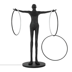 Lampa podłogowa HUMAN CIRCULO włókno szklane (XCF8309) - King Home