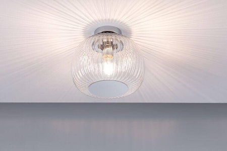 Oprawa sufitowa łazienkowa RUYA E27 max.60W IP44 230V chrom / szkło (PL71142) - PAULMANN