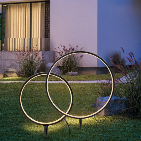 Nowoczesna lampa stojąca zewnętrzna ZIRKULU 1x19510-18, 1x19511-18 (1951X-SET) - Paul Neuhaus