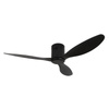 FAN CEILING 40W  MATT BLACK  BLADES REMOTE CONTROL TUYA WIFI INCLUDED (20257 Zambelis) - Zambelis