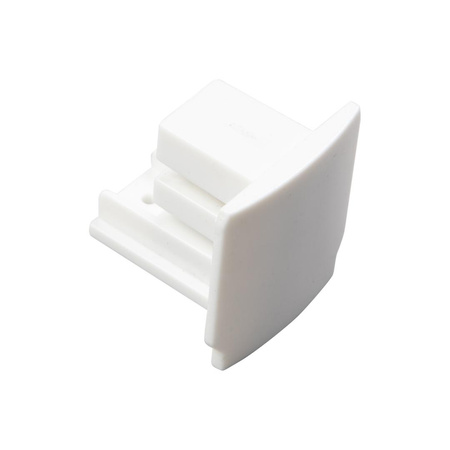 Zasilanie + Zaślepka Do Szynoprzewodu Biały 3-Obwodowy (ML2140) - Milagro