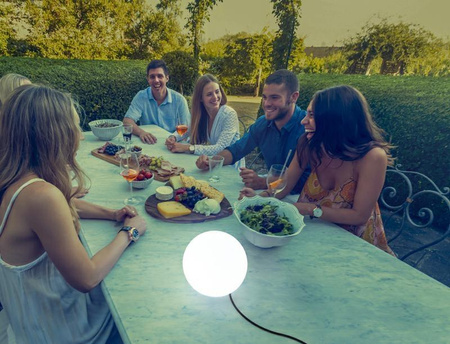 NEW GARDEN lampa ogrodowa BULY 20 CABLE biała (LUMBL020OFNW) - New Garden