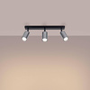 Plafon WINX 3 czarny/chrom (SL.1368) - Sollux Lighting