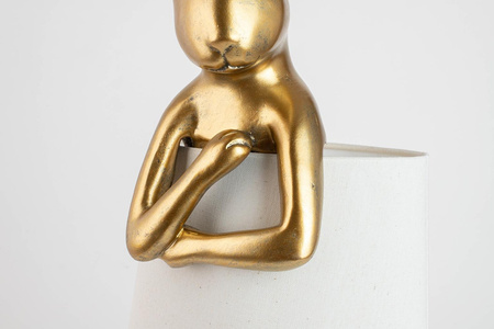 KARE lampa stołowa RABBIT 88 cm biała / złota (52523) - Kare Design