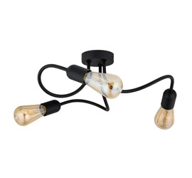 Lampa sufitowa WAVE czarna 3 PŁ (4407) - TK Lighting
